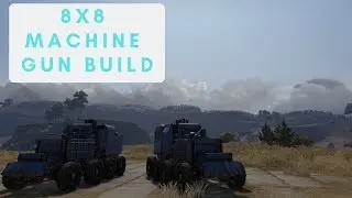 Crossout 8x8 Machine gun build (Crossout Gameplay) 2018