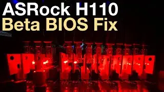 12 GPU Fix with Beta BIOS for ASROCK H110 Pro BTC+ Motherboard