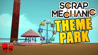 THE THEME PARK part 1 | Scrap Mechanic Creations #11 | Bumper Cars and Merry-Go-Round