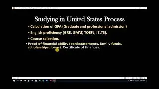 The process of studying in United States (step 2)