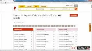 Ricerca di keyword con Keyword Tool