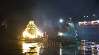 Excavator Released Festival Boat in River Deep Mud #amphibiousexcavator #amphibious #essenceworld