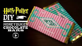 Honeydukes Chocolate Bars - Harry Potter DIY