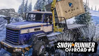 SNOWRUNNER #8: Versunkene CONTAINER aufladen mit dem Kran | OFFROAD Simulation