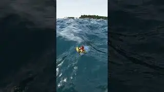 Riding the waves (Super realistic Minecraft waves)