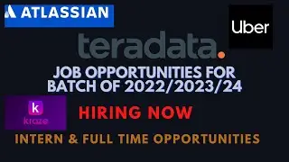 Freshers hiring for internships and full time employees || Jobs openings 2022/ 2023/ 2024