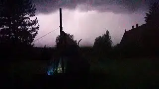 Gewitter im Zelt I Bett im Freien