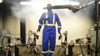 Burn Test - Flame Resistant Coveralls