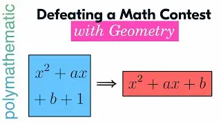 Solve This Quadratics Question with Some Clever Geometry // [MATH CONTEST] #SoME3
