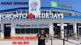 Toronto Blue Jays Home Opener....in Dunedin, FL?!              And FINALLY Catching a Baseball!