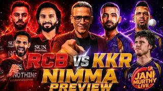 RCB vs KKR Nimma Preview | Tata IPL 2026 | Live with Jani🔴