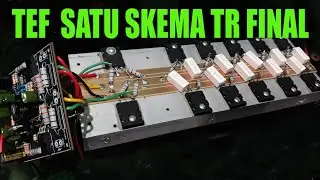 Skema Driver TEF Dalam Satu PCB Transistor Final, Hasilnya Jernih Mantap