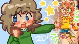 ⭐️ How to make a simple 2D PAPER FIGURINE! (art tutorial)