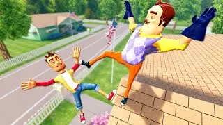 Hello Neighbor: Ragdolls Jumps & Falls [GMOD] - Episode 7