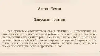 Антон Павлович Чехов. Злоумышленник. Аудиокнига