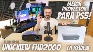 El Mejor Proyector para JUGAR en PS5 y disfrutar de buen CINE en Casa!! UNICVIEW FHD2000. (2022) ✅🔥🔥