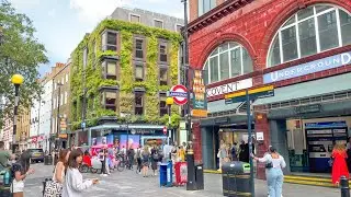 A London Summer Walk on a Humid Afternoon incl. Buckingham Palace & West End Streets | 4K HDR