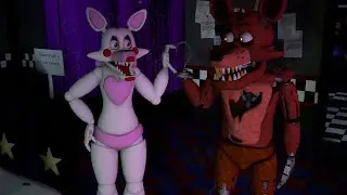 [FNAF C4D SPEED ART] Foxy x Mangle 01 and 02 (IMAGE)