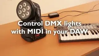MIDI DMX Interface - Control your dmx lights in your DAW (Ableton Live, Reason)