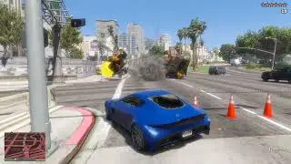 GTA 5 [R.D.E. 4.0.3] - Simeon's Сar Dealership Massacre + Ten Star Escape