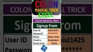 Colon Number Format in Excel #exceltips