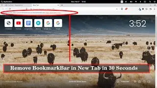 How to remove Bookmark Bar in all tabs on Brave/Chome