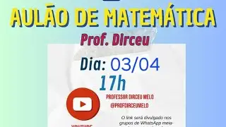 Professor Dirceu Melo está ao vivo!