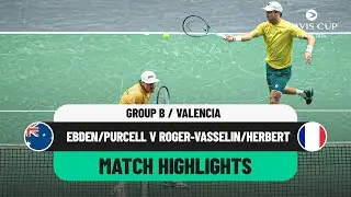 Ebden/Purcell v Roger-Vasselin/Herbert Highlights | Australia v France Davis Cup Finals Group Stage
