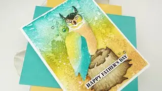 Ombre Owl and Background With Mari