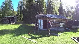 Ремонт крыши на избе. Пристрелка нового оптического прицела. Сварил грибной суп. 3 серия.