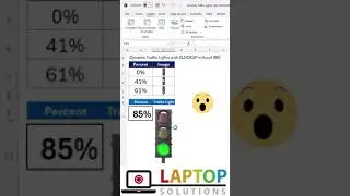 Dynamic Traffic Lights With XLOOKUP in MS Excel #exceltech #excelworld #exceltips #smartexcel