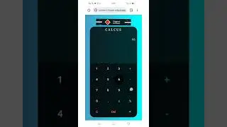 Calculator using HTML, CSS, Bootstrap and JavaScript