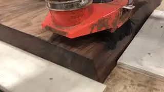 Resurfacing a big Parota slab