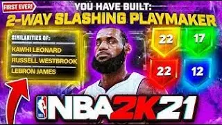NBA 2K21 THE NEW 2-WAY SLASHING PLAYMAKER BUILD w/ MAX WINGSPAN IS UNSTOPPABLE w/LOCK TAKEOVER! Ep.1