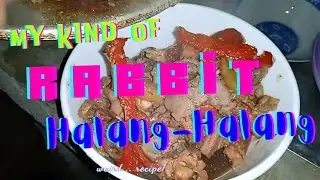 My Kind Of Rabbit Halang Halang; The Best Halang Halang! #meat #rabbit #farming #cooking #spicy