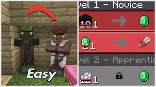 1.19 How to Cure Zombie Villagers and get 1 Emerald Trades! Minecraft Bedrock/Java