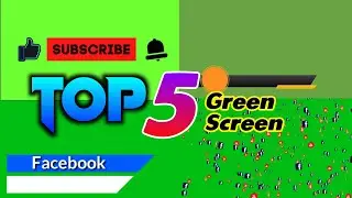 Green Screen Social Media Buttons | Social Media Green Screen Background No Copyright