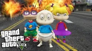 GTA 5 Mods - RUGRAT MOD w/ TOMMY, CHUCKIE & ANGELICA (GTA 5 Mods Gameplay)