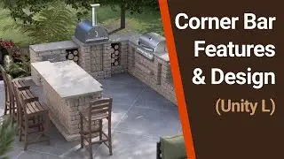 Designing with Unity L | Outdoor Kitchen Corner Bar Features & Layout Tips