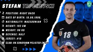 Stefan Trpchevski | Right Back | Eurofarm Pelister | Highlights | Handball | CV | 2023/24