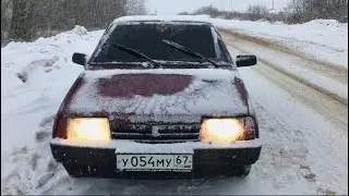ЗИМОЙ НА ЛЕТНЕЙ РЕЗИНЕ, КАК СМЫСЛ ЖИЗНИ|ВАЗ 2109|ОСТАНОВИЛИ ДПС 