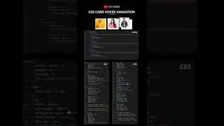 CSS card hover effect using HTML CSS 