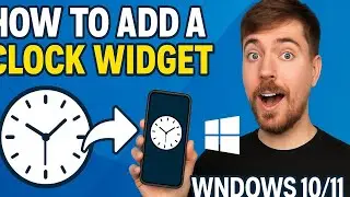 How to add a clock widget in window 10|11