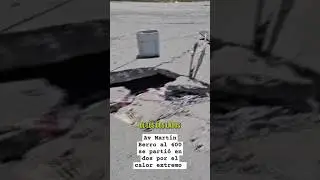 En Tucumán el calor extremo partió en dos una avenida.