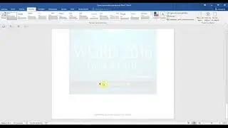 CÓMO PONER UNA MARCA DE AGUA EN WORD 2013 y 2016 - video completo