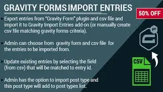 Gravity Forms Import Entries | Codecanyon Scripts and Snippets