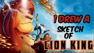 HoW To DrAw LiOn KiNg🦁| Lion King Movie✨🍿