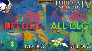 [EU4] Double Timelapse - All DLC vs No DLC [1.35 Domination]