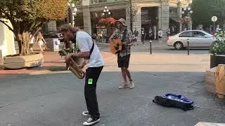 Matts busking finale