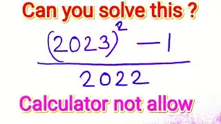 How to solve this ?। Solutions in hindi.।Maths tricks। intresting question. #maths #tricks #video.